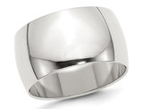 Men's Sterling Silver 12mm Wedding Band Ring